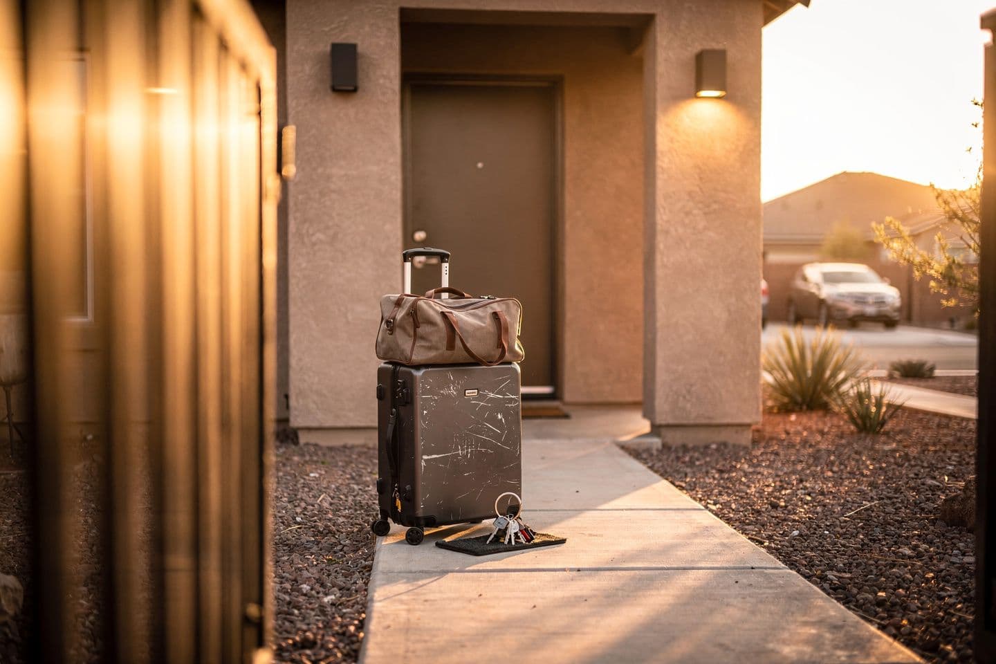 Are there gated communities offering short-term leases near Luke AFB