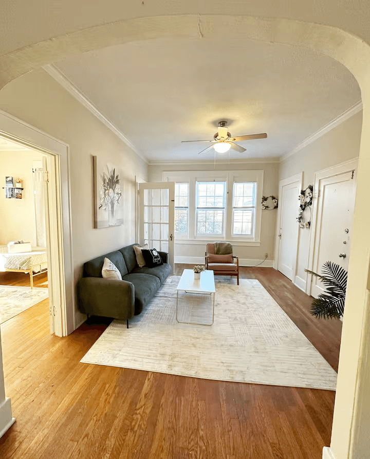 Historic 3-Bed TDY Apartment Near Columbus AFB – Spacious, Private & Fully Furnished