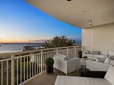 Luxury Waterfront 3BR Condo Near Naval Air Station Pensacola with Marina Views