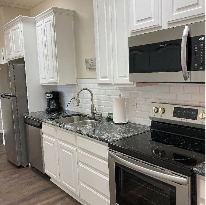 Modern Studio Retreat Near Sheppard AFB | Gated Historic Building w/ Full Amenities