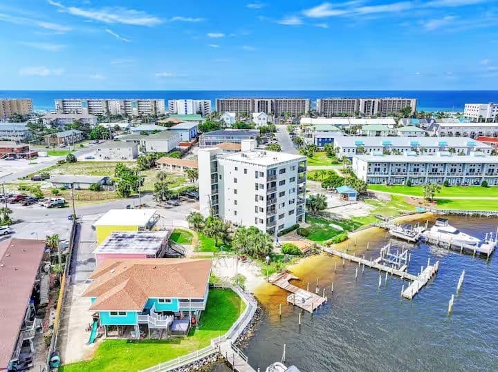 Waterfront 2BR/1BA Retreat Near Hurlburt AFB | Private Dock & Beach Walk
